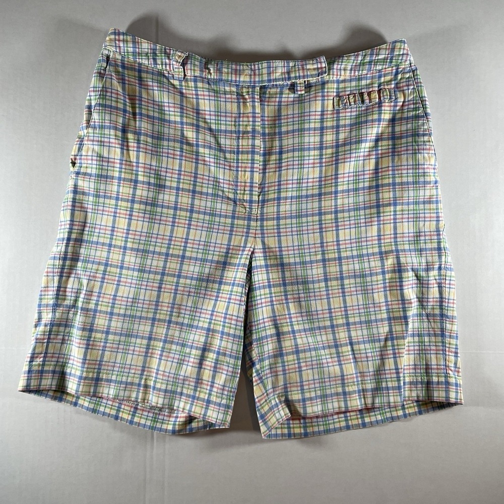 Tommy Hilfiger Golf Womens Plaid Shorts Size 8 Preppy Madras Check